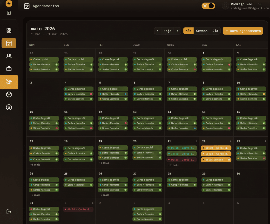 Tela de agendamento do ZappyApp
